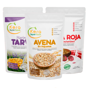Harina de tarwi + Hojuelas + Maca roja 1kg