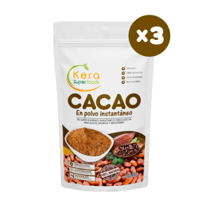 Cacao en polvo 1kg x3